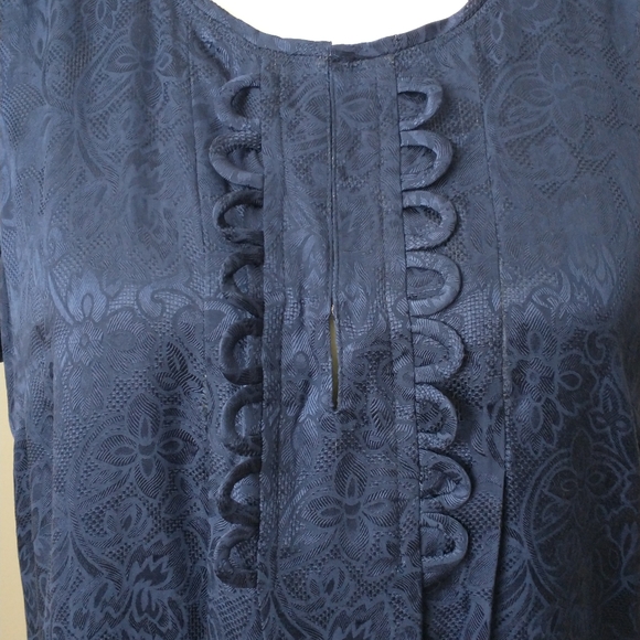 Sandro silk floral brocade beaded dress 1 US S - Picture 3 of 10